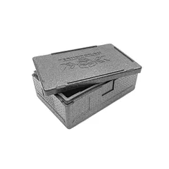 Термоконтейнер «Лайт» до 15 кг полипроп. 32л ,H=24,L=60,B=40см черный, изображение 4