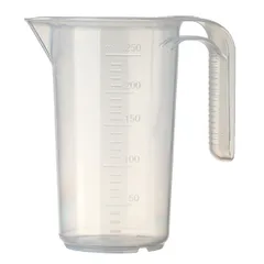Стакан мерный с ручкой полипроп. 250мл D=7,H=12см прозр., изображение 2