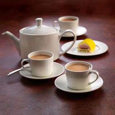 Чашка чайная «Виллоу» фарфор 228мл D=85,H=65мм белый, изображение 3