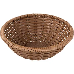 Wicker basket for bread  polyrottan  D=230/84, H=85mm  brown.