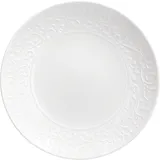Тарелка мелкая «Жасмин» фарфор D=16см белый