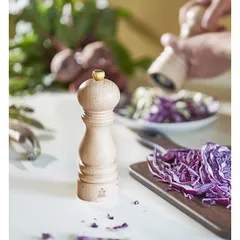 Мельница для перца «Париж Ю Селект» бук,сталь нерж. D=59,H=180мм св. дерево,золотой, изображение 3