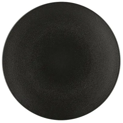Тарелка «Экинокс» мелкая керамика D=26,H=3см черный, Цвет: Черный, Диаметр (мм): 260