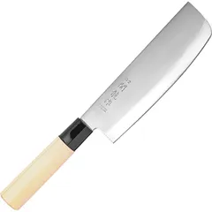 Нож кухонный «Киото» двусторонняя заточка сталь нерж.,дерево ,L=295/165,B=45мм
