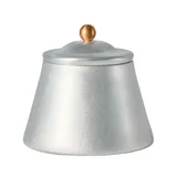 Сахарница «Арго» с крышкой алюмин. 250мл D=60,H=85мм серебрист.