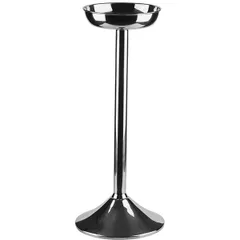 Подставка для ведра для шампанского напольная сталь нерж. D=25,5/15,5,H=61,5,B=21см металлич., изображение 2