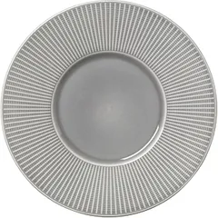 Plate “Willow Mast” small with a wide side  porcelain  D=28.5 cm  gray