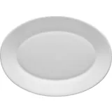 Блюдо «Перформа» овальное стекло ,H=15,L=300,B=225мм белый