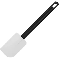 Лопатка кухонная (до 260 С) «Эльвео» силикон,пластик ,L=42/12,B=8см белый,черный