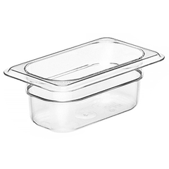 Gastronorm container polycarbonate 0.6l ,H=65,L=176,B=108mm transparent.