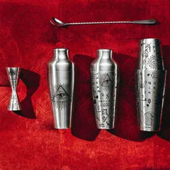 Джиггер «Афродит Алкеми» 30/45 мл с рисунком сталь нерж. D=5,H=12см серебрист., изображение 4