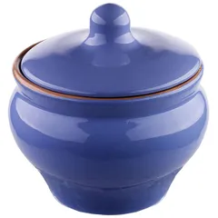 Горшок для запекания керамика 350мл голуб.