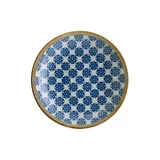 Тарелка глубокая «Калиф Лотус» фарфор 1л D=230,H=45мм белый,синий