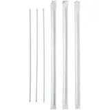 Трубочки без сгиба в инд.упаковке[800шт] полипроп. D=3,L=210мм белый