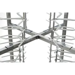 Тележка для посуды для тарелок на 96шт сталь нерж. ,H=183,L=70,B=70см серебрист., изображение 4