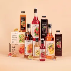 Сироп «Розовый Грейпфрут» Pinch&Drop стекло 1л D=85,H=330мм красный, изображение 2