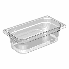 Gastronorm container (1/3)  polycarbonate , H=10, L=32, B=17 cm  transparent.