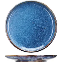 Plate “Iris”  porcelain  D=210, H=27mm  blue.