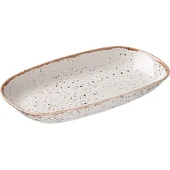 Блюдо «Пунто Бьянка» фарфор ,H=40,L=295,B=170мм белый,черный, изображение 2