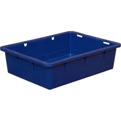 Food box without lid polyethylene 30l ,H=14.1,L=53.2,B=40cm blue