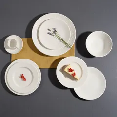 Тарелка «Морелла» мелкая без борта фарфор D=20,2см белый, изображение 4