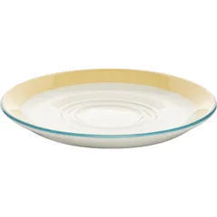 Блюдце «Рио Йеллоу» фарфор D=165,H=18мм белый,желт., изображение 2