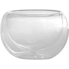 Salad bowl double walls  glass  D=8, H=5 cm  clear.