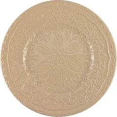 Plate “Skalistos” small  ceramics  D=225, H=25mm  beige.