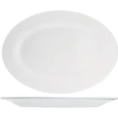 Dish “Kunstwerk” oval  porcelain ,H=16,L=260,B=170mm white