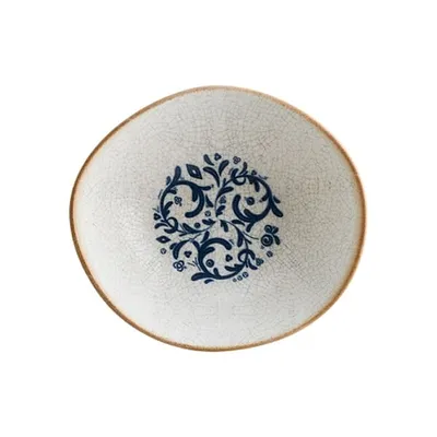 Салатник «Виенто» фарфор 470мл D=180,H=55мм белый,синий, изображение 2