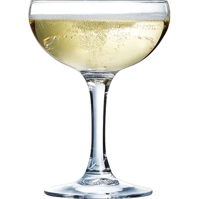 Шампанское-блюдце «Элеганс» стекло 160мл D=90,H=123мм прозр., изображение 5