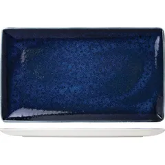 Dish “Vesuvius Lapis” rectangular  porcelain , L=27, B=16.5cm  blue