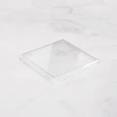 Крышка для бумажного контейнера OneClick 950/1250 мл пластик ,L=16,5,B=16,5см прозр., изображение 2