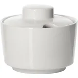 Сахарница «Кунстверк» с крышкой фарфор 250мл D=96,H=80мм белый