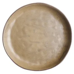 Тарелка «Грасп» с бортом керамика D=23,H=3см коричнев., Цвет: Коричневый, Диаметр (мм): 230