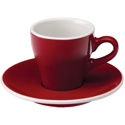 Чашка кофейная «Тулип» фарфор 80мл красный, Цвет: Красный, изображение 2