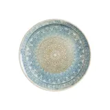 Тарелка «Ривус» фарфор D=21см голуб.,бежев.