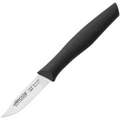 Нож для чистки овощей и фруктов «Нова» сталь нерж.,полипроп. ,L=180/70,B=15мм черный