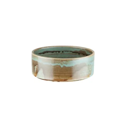 Соусник «Корал» фарфор 90мл D=8см коричнев.,бирюз.