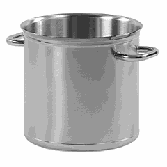 Pan without lid  stainless steel, aluminum  17.2 l  D=28, H=28 cm  metal.