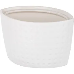 Сахарница «Сатиник» фарфор 285мл ,H=125,L=115,B=78мм белый, изображение 4