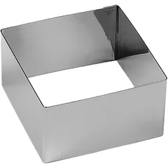 Set of pastry molds “Square”[6 pcs] stainless steel ,H=45,L=80,B=80mm metal.