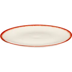 Тарелка «Де» №2 фарфор D=24см кремов.,красный, изображение 3