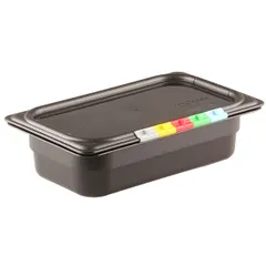 Gastronorm container (1/4) without lid  polyprop.  1.7 l , H=65, L=265, B=162mm  black