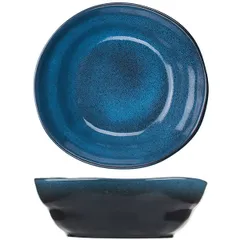 Plate “Milky Way blue” deep  porcelain  D=215, H=70mm  blue, black