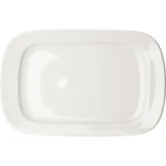 Блюдо «Прага» прямоугольное фарфор ,H=3,L=32,B=21см белый