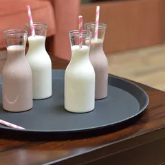 Поднос «Камтрид» прорезиненный круглый стеклопласт. D=35,5см черный, изображение 2