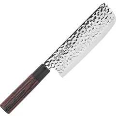 Kitchen knife “Nara”  stainless steel, wood  L=300/165, B=50mm  metallic, dark wood
