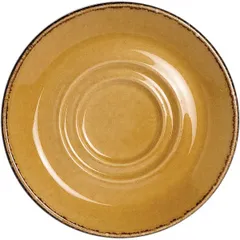 Saucer “Terramesa Musted”  porcelain  D=115, H=15mm  light brown.