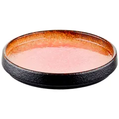 Тарелка «Агат» фарфор D=10,4см красный, изображение 2